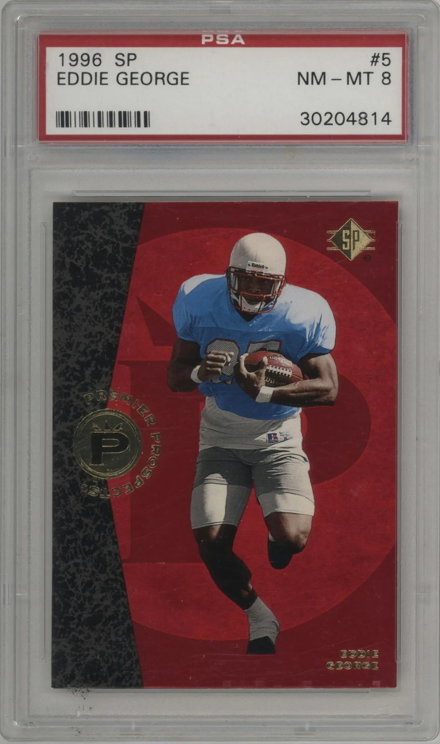 1996 Upper Deck SP Eddie George PSA 8