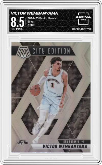 2024 Panini Mosaic Victor Wembanyama Silver #288 ARENA CLUB 8.5