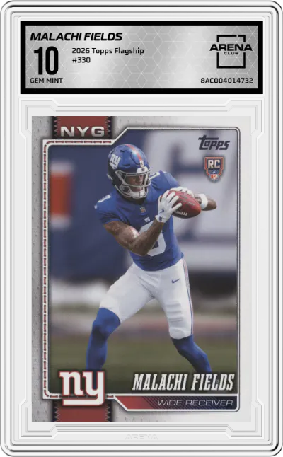 2026 Topps Flagship Malachi Fields #330 ARENA CLUB 10