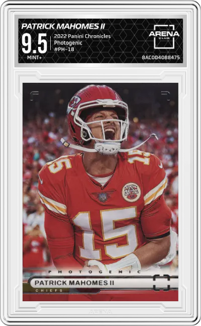 2022 Panini Chronicles Photogenic Patrick Mahomes II #PH-18 ARENA CLUB 9.5