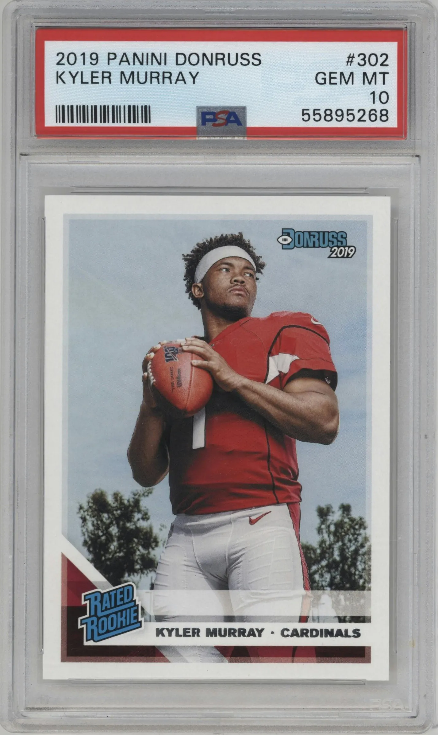 2019 Panini Donruss Rated Rookie Kyler Murray #302 PSA 10