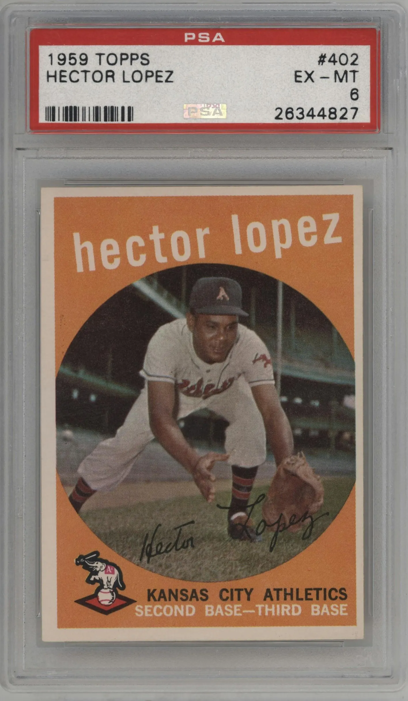 1959 Topps Hector Lopez #402 PSA 6