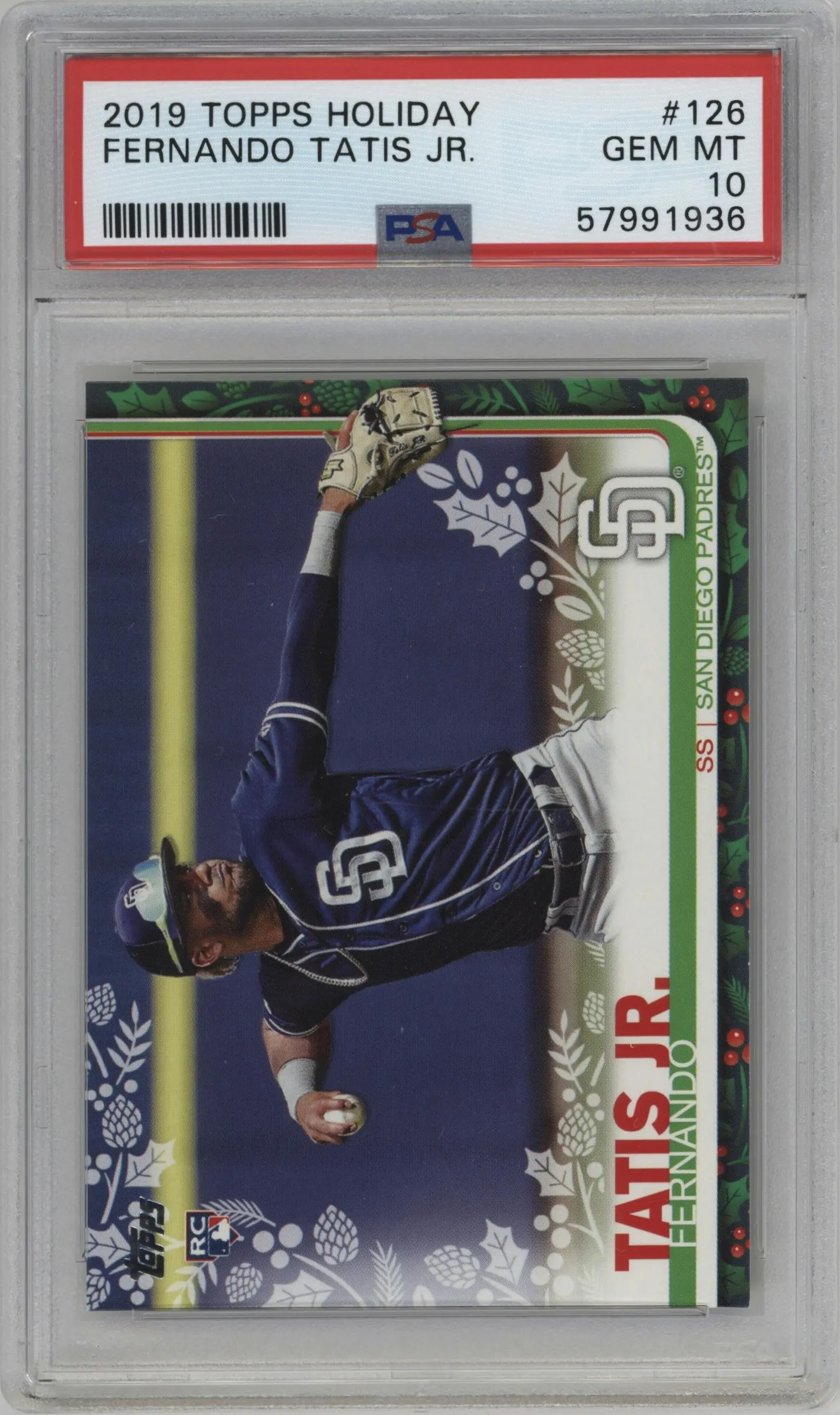 2019 Topps Holiday Fernando Tatis Jr. #HW126 PSA 10