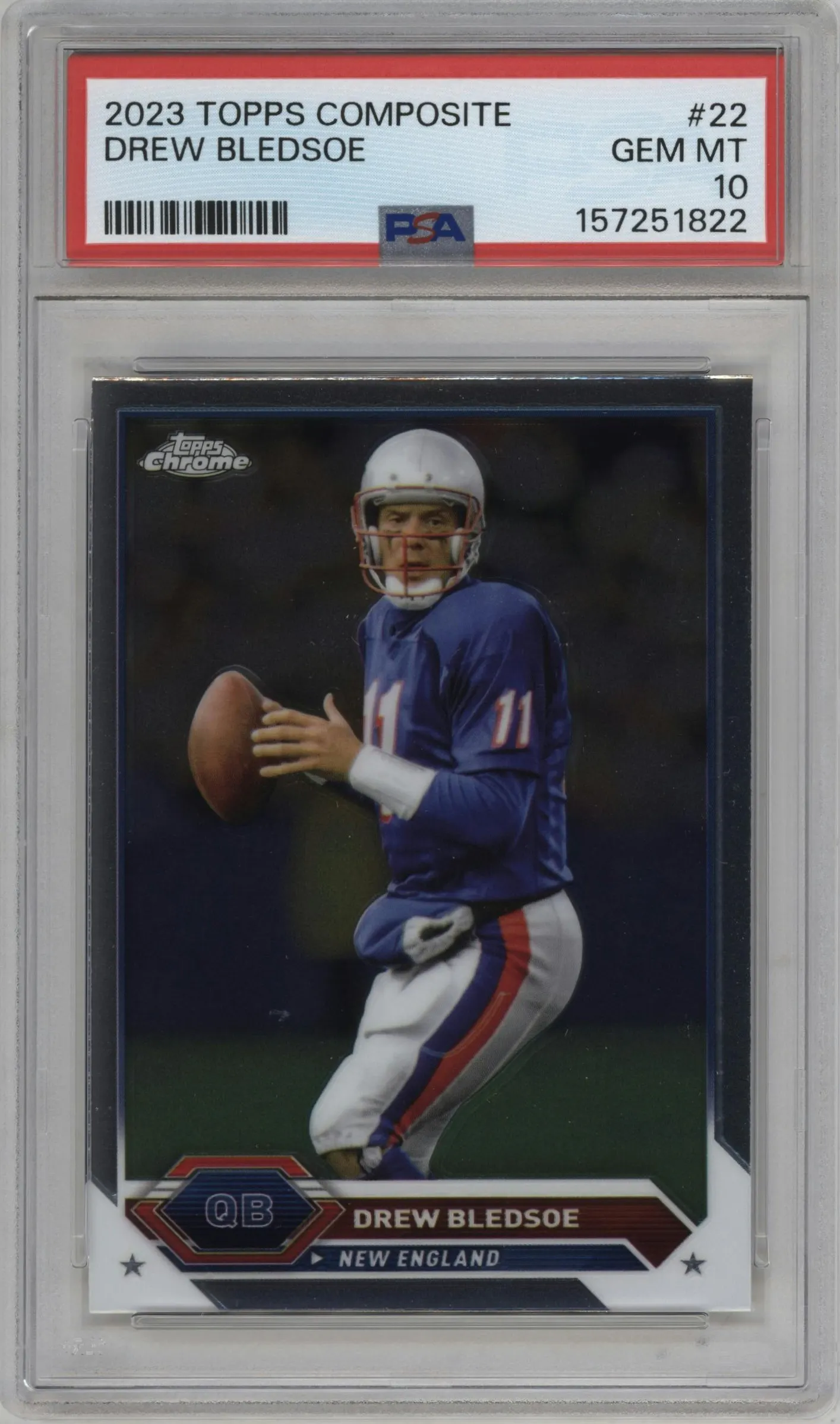 2023 Topps Composite Drew Bledsoe #22 PSA 10