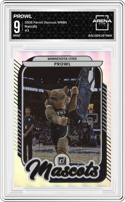 2026 Panini Donruss WNBA Mascots Prowl #3 ARENA CLUB 9
