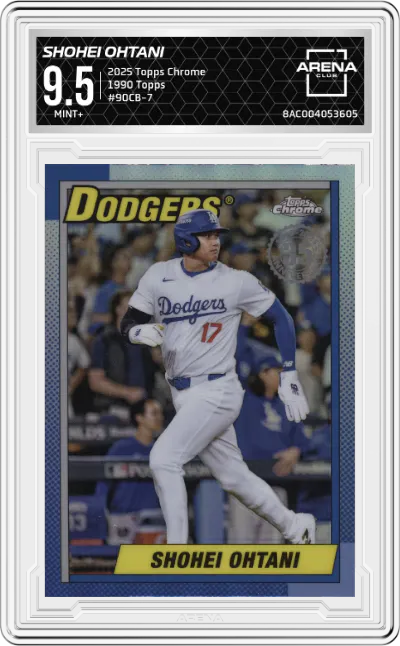 2025 Topps Chrome 1990 Topps Shohei Ohtani #90CB-7 ARENA CLUB 9.5