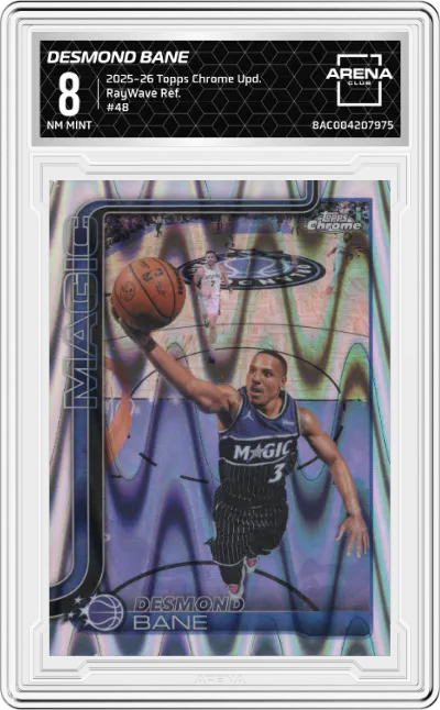 2025 Topps Chrome Update Desmond Bane RayWave Refractor #48 ARENA CLUB 8