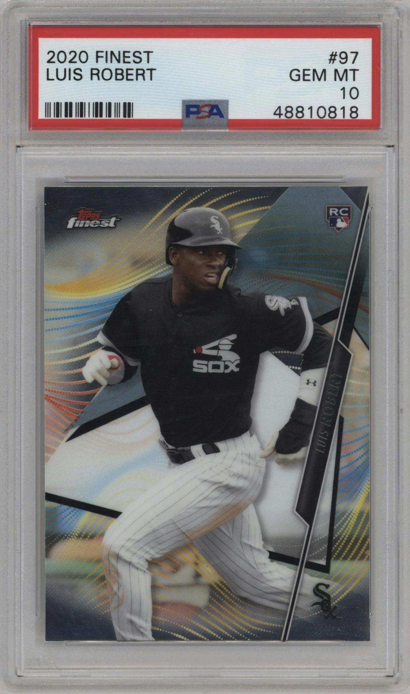 2020 Topps Finest Luis Robert PSA 10