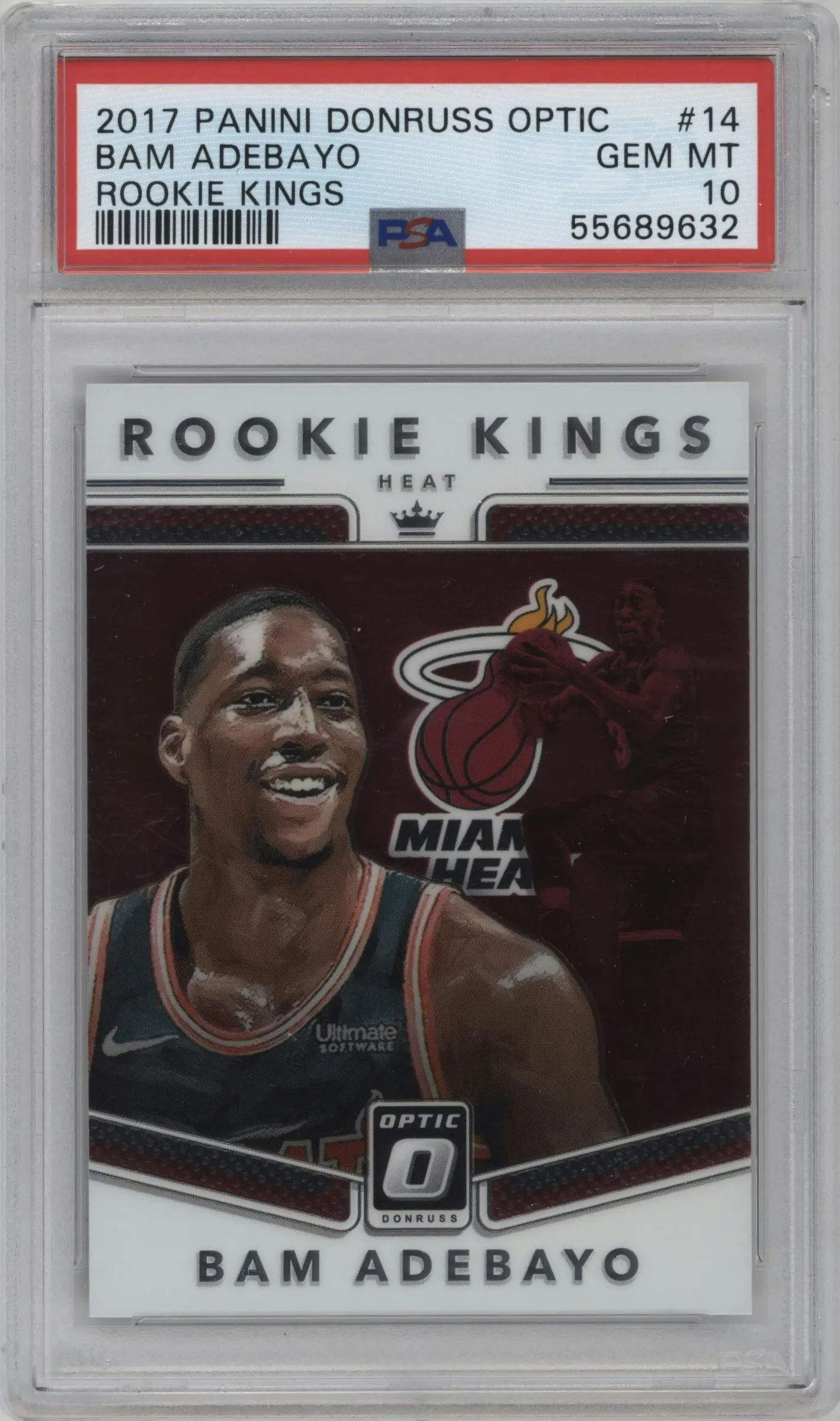 2017 Panini Donruss Rookie Kings Bam Adebayo PSA 10