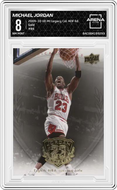 2009 Upper Deck Michael Jordan Legacy Collection Hall of Fame Edition Michael Jordan Gold #86 ARENA CLUB 8