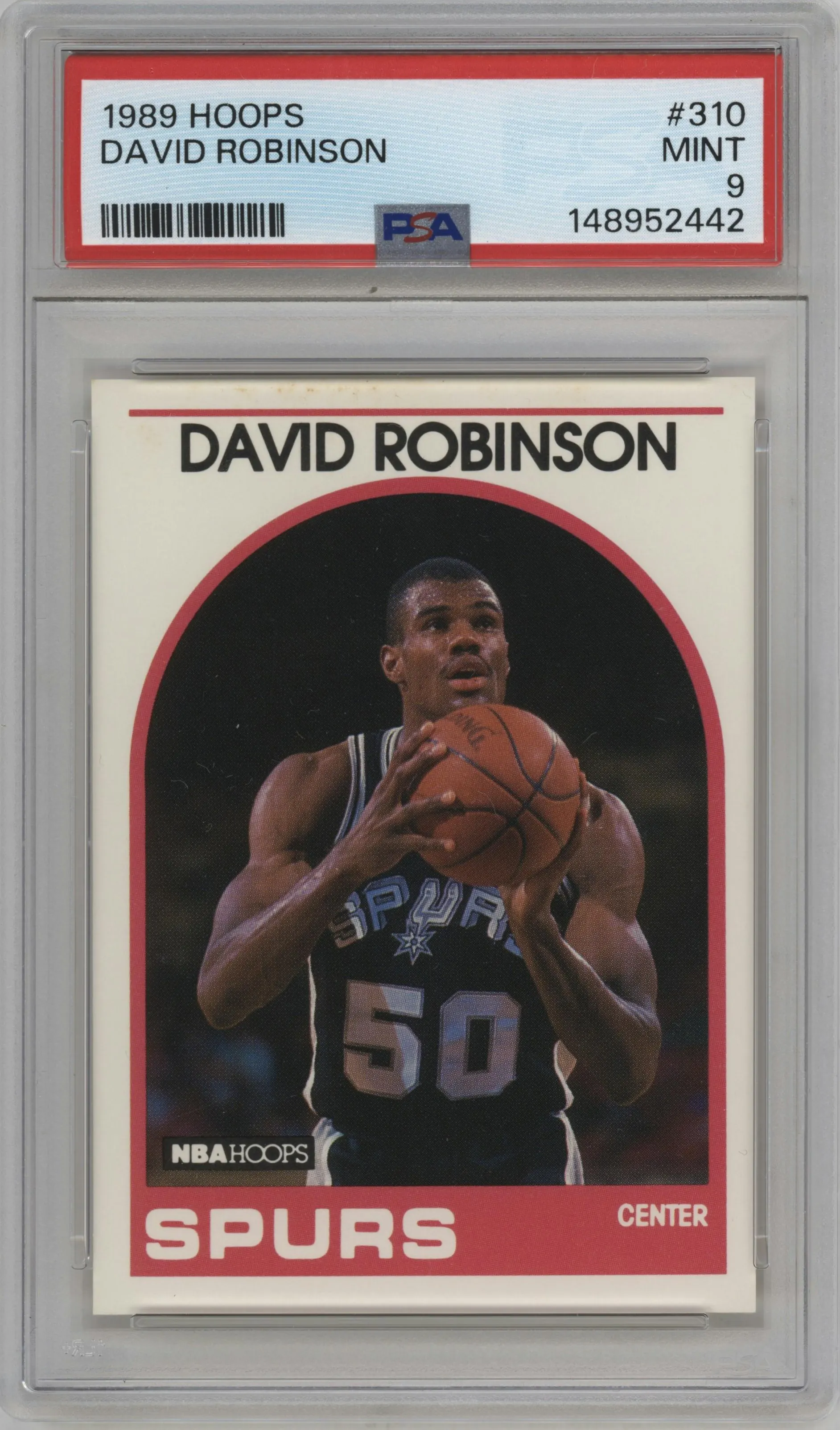 1989 NBA Hoops David Robinson PSA 9