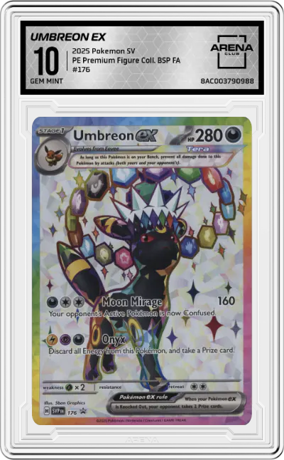 2025 Pokemon SV Umbreon ex Prismatic Evolutions Premium Figure Collection #176 ARENA CLUB 10