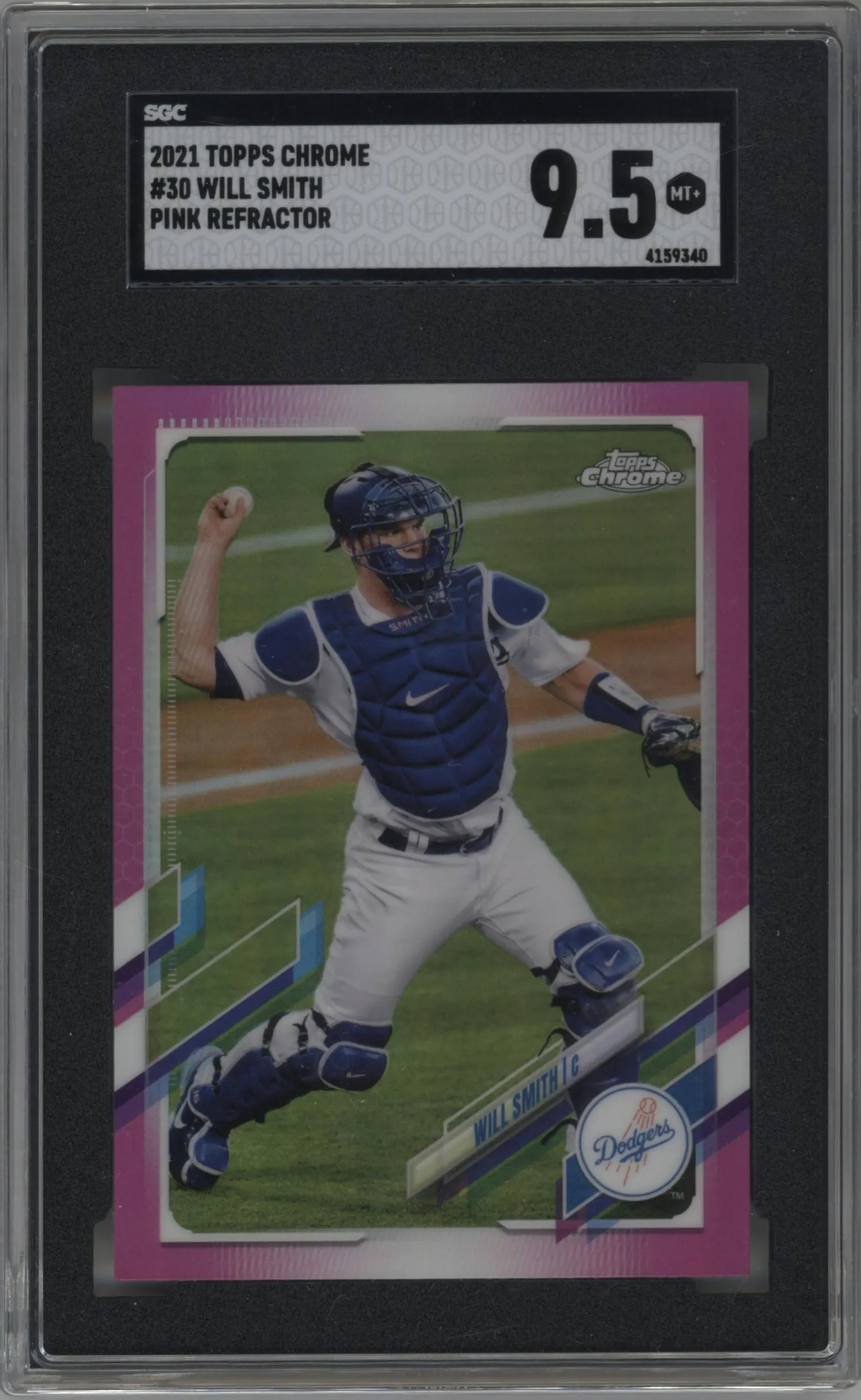 2021 Topps Chrome Will Smith Pink Refractor #30 SGC 9.5