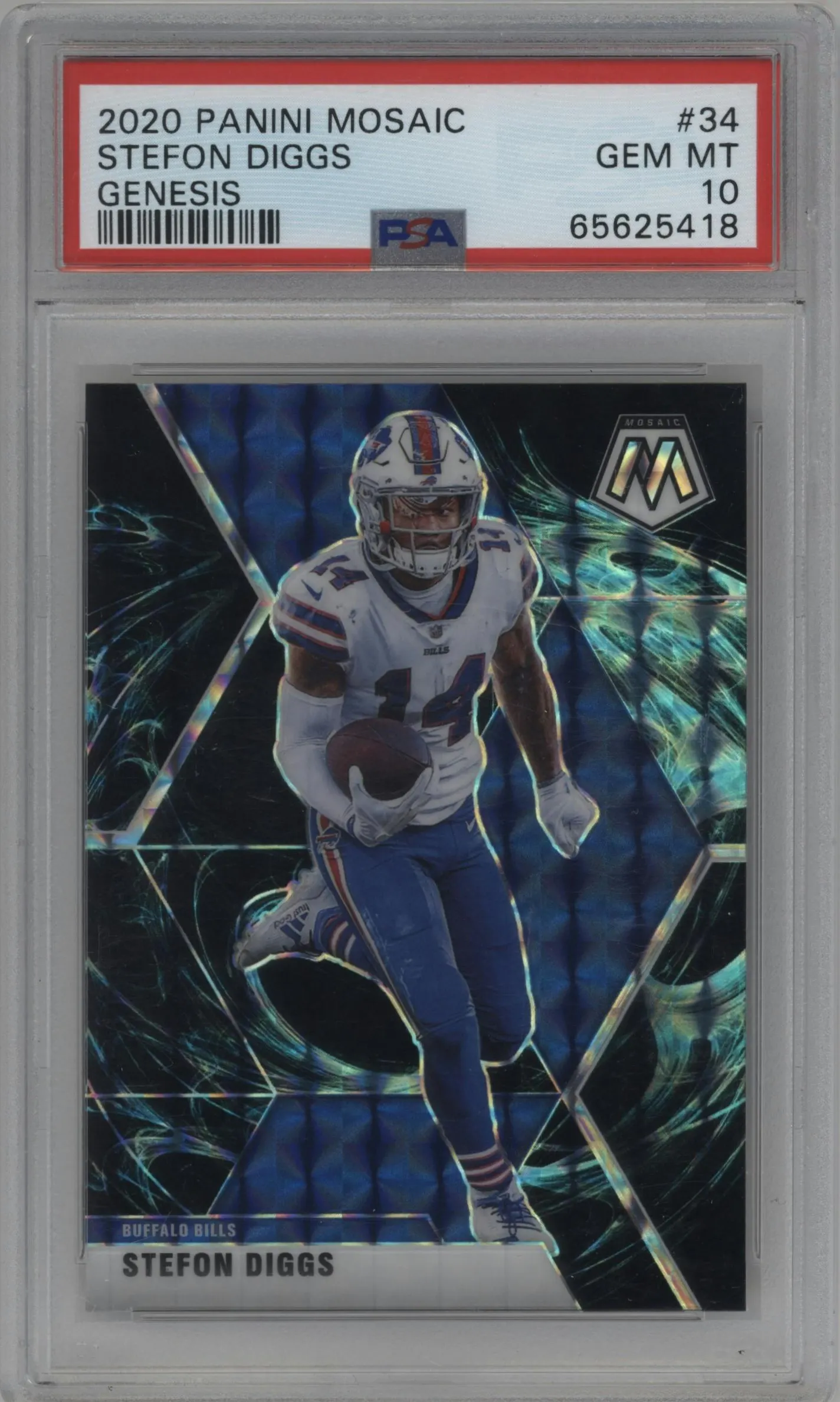 2020 Panini Mosaic Stefon Diggs Genesis PSA 10