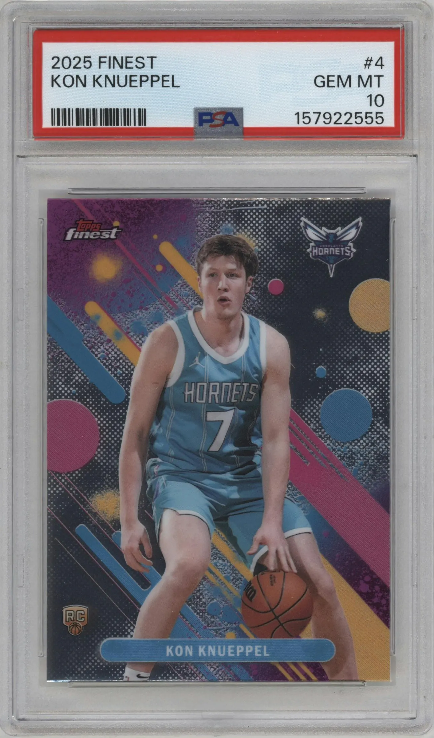 2025 Finest Kon Knueppel PSA 10