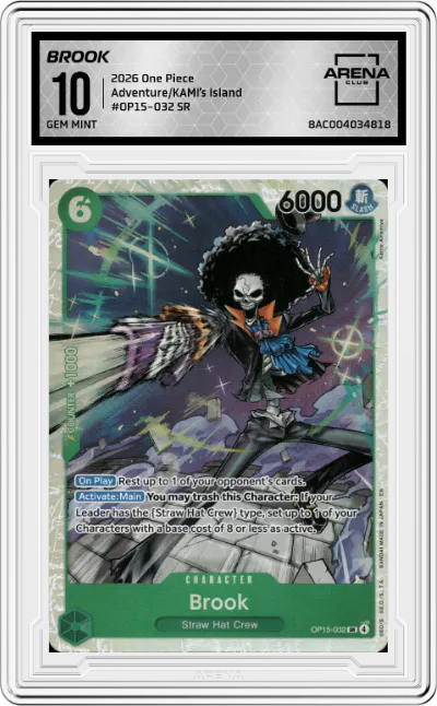 2026 One Piece Adventure/KAMI’s Island Brook SR #OP15-032 SR ARENA CLUB 10