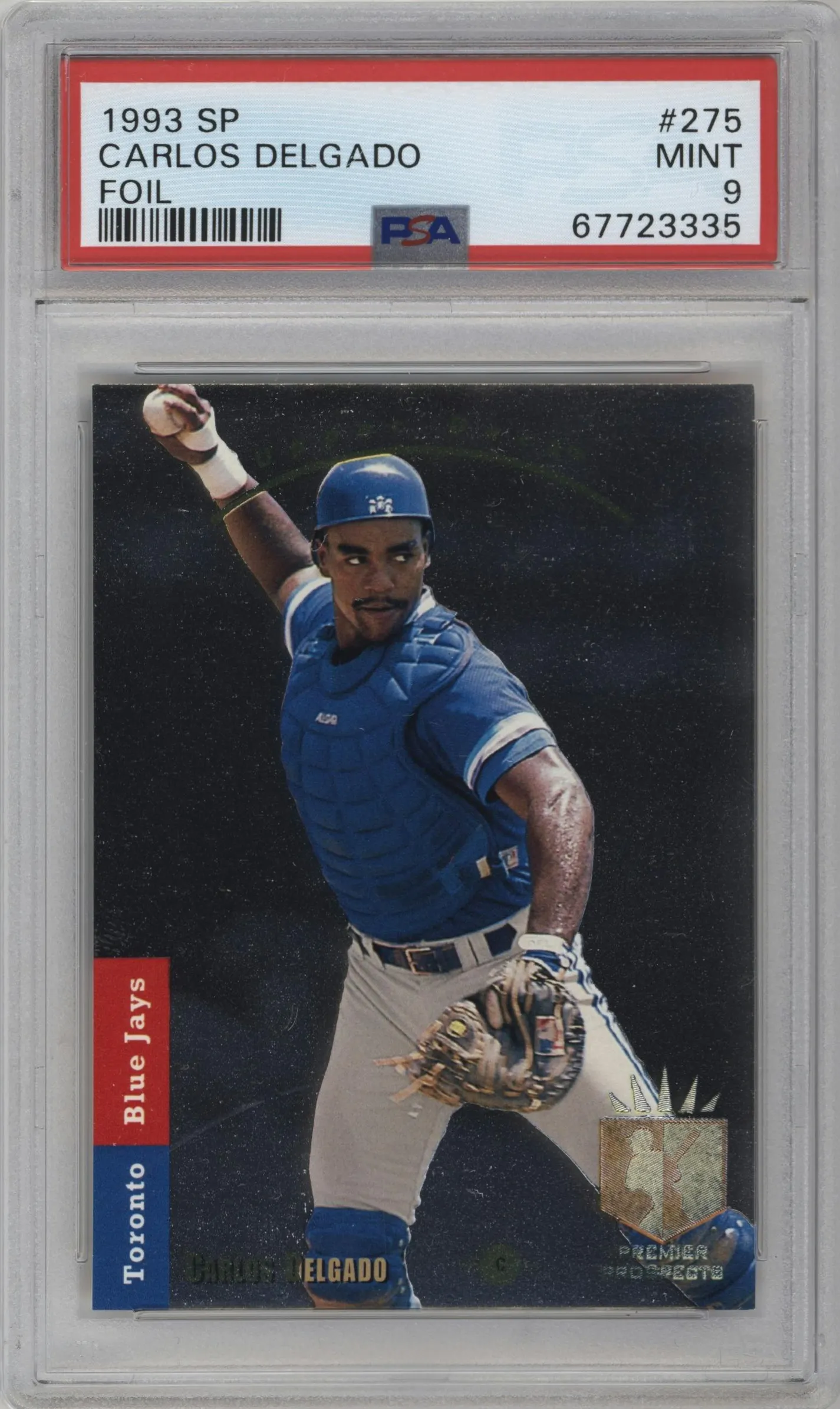 1993 Upper Deck SP Carlos Delgado Foil #275 PSA 9