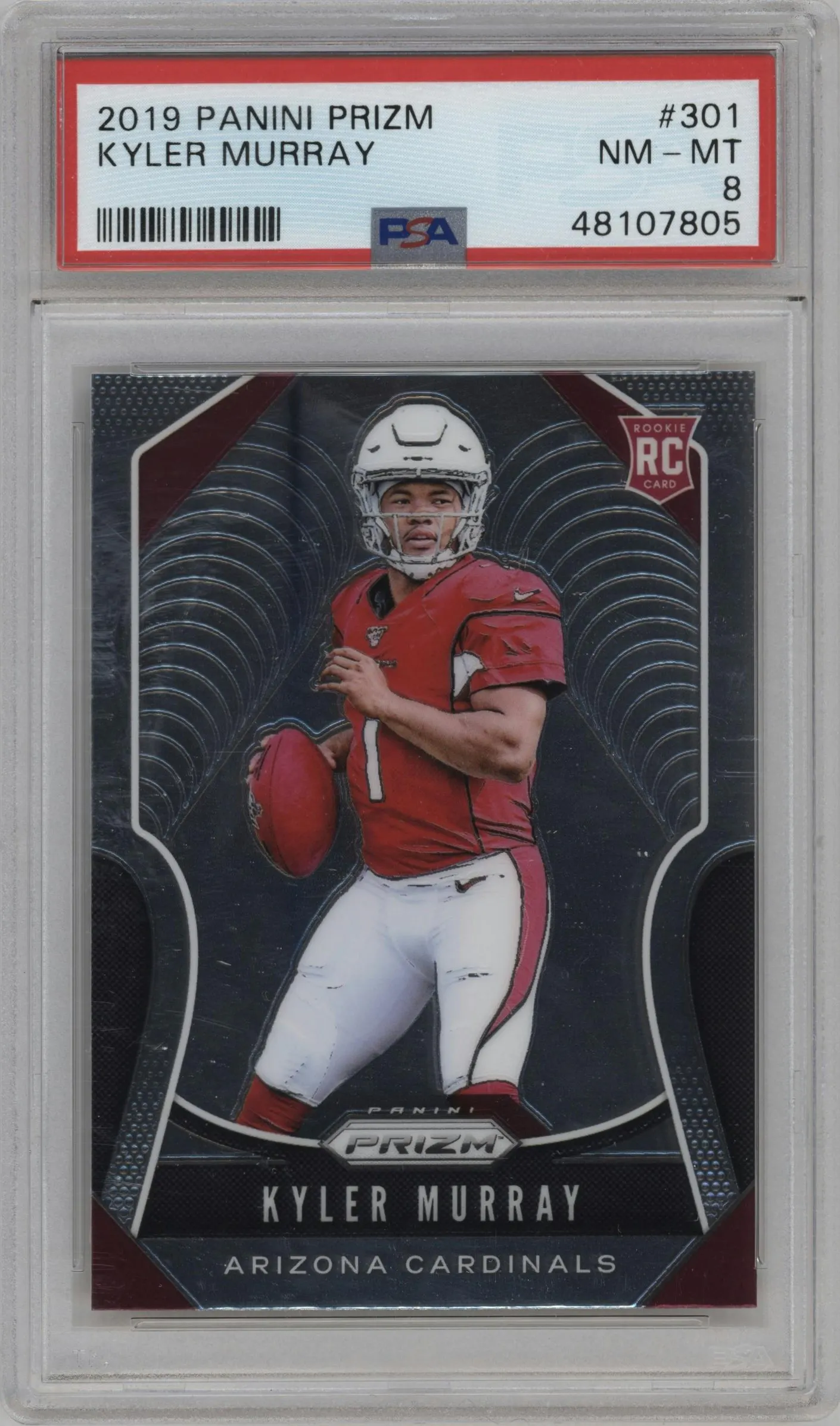 2019 Panini Prizm Kyler Murray #301 PSA 8