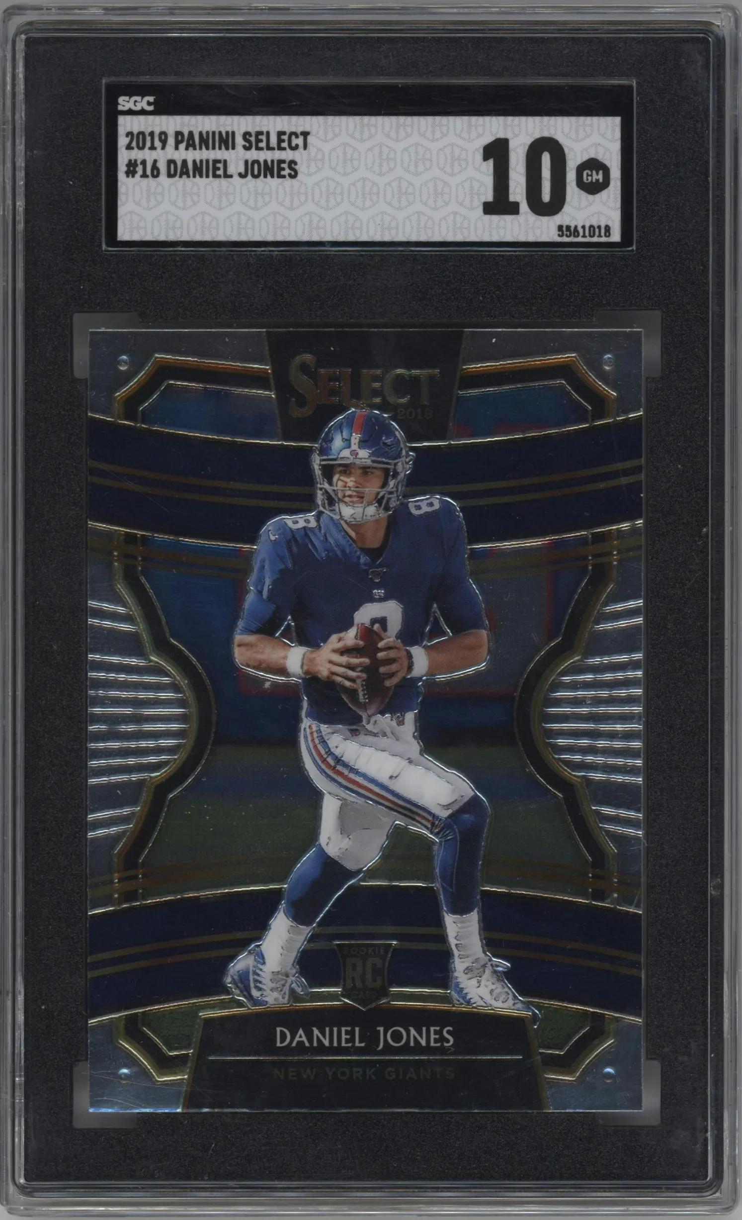 2019 Panini Select Daniel Jones #16 SGC 10
