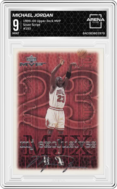 1999 Upper Deck MVP Michael Jordan Silver Script #193 ARENA CLUB 9