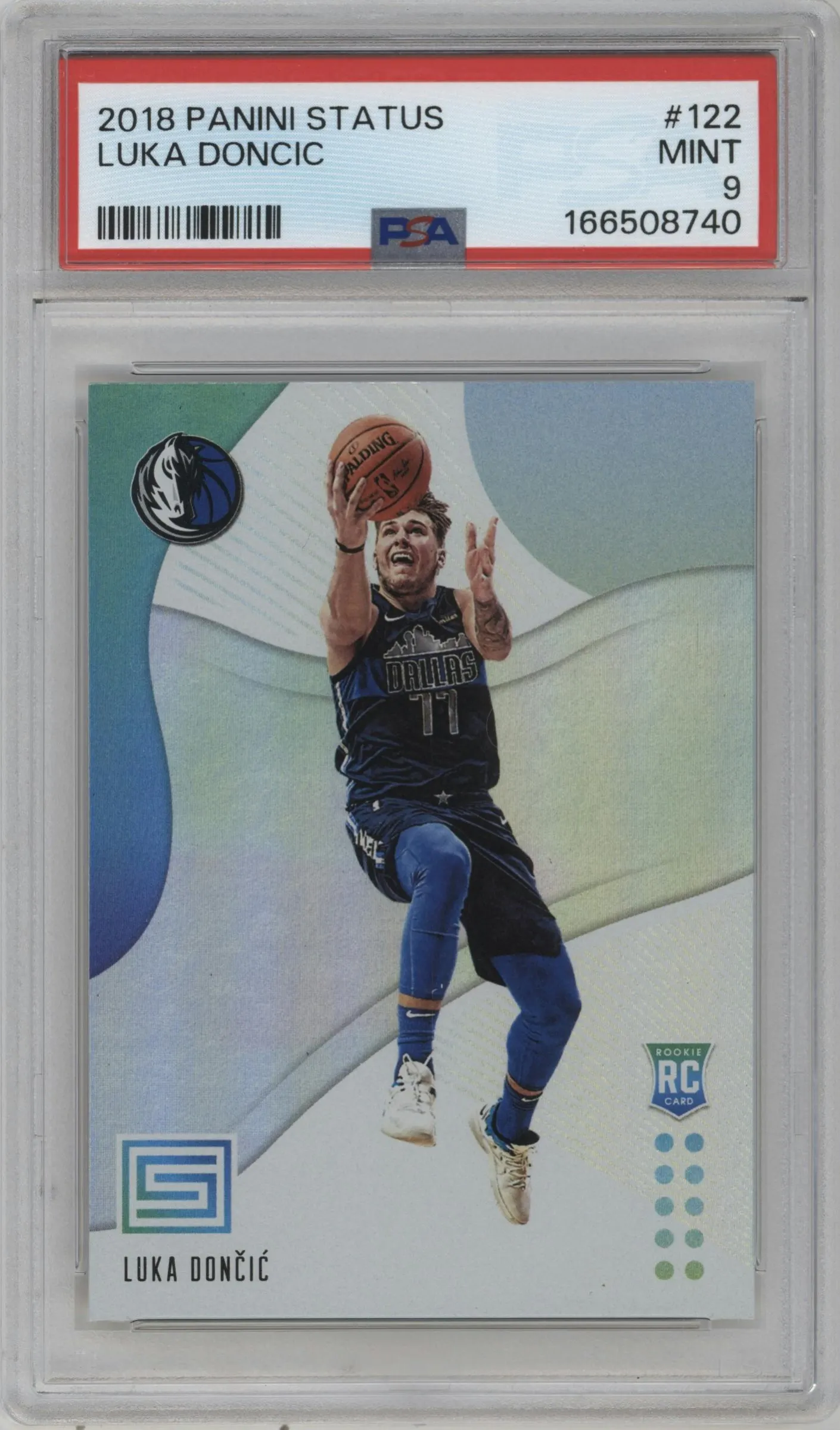2018 Panini Status Luka Doncic PSA 9