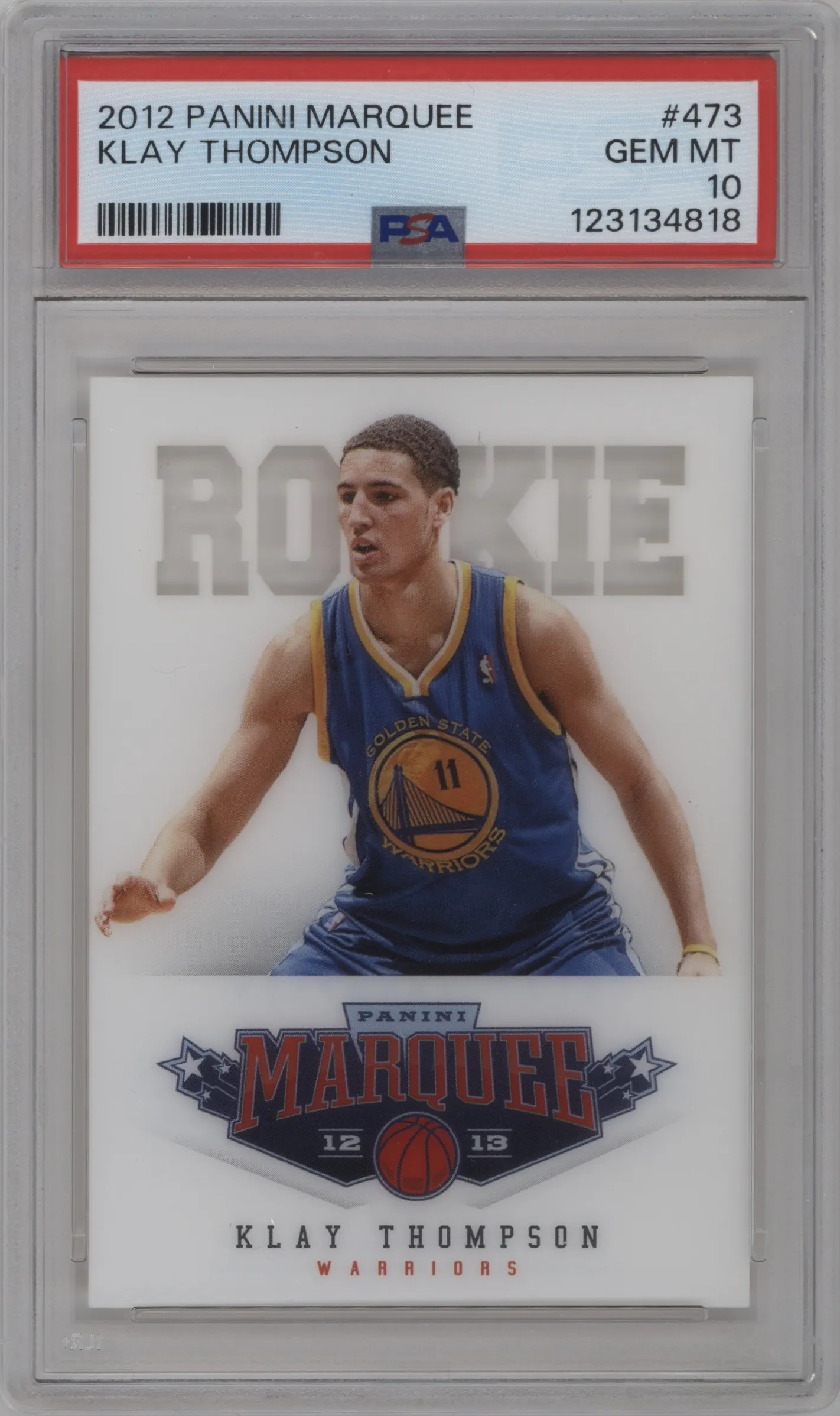 2012 Panini Marquee Klay Thompson PSA 10