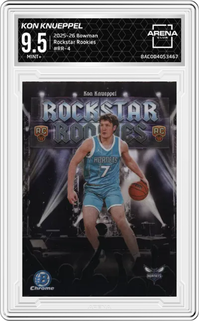 2025 Bowman Rockstar Rookies Kon Knueppel #RR-4 ARENA CLUB 9.5