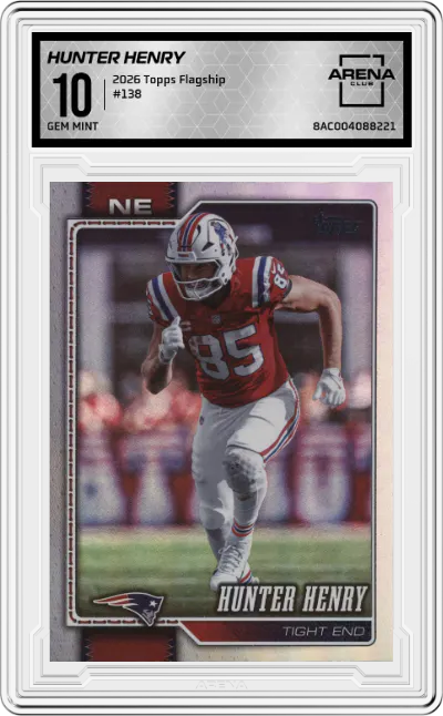 2026 Topps Flagship Hunter Henry #138 ARENA CLUB 10
