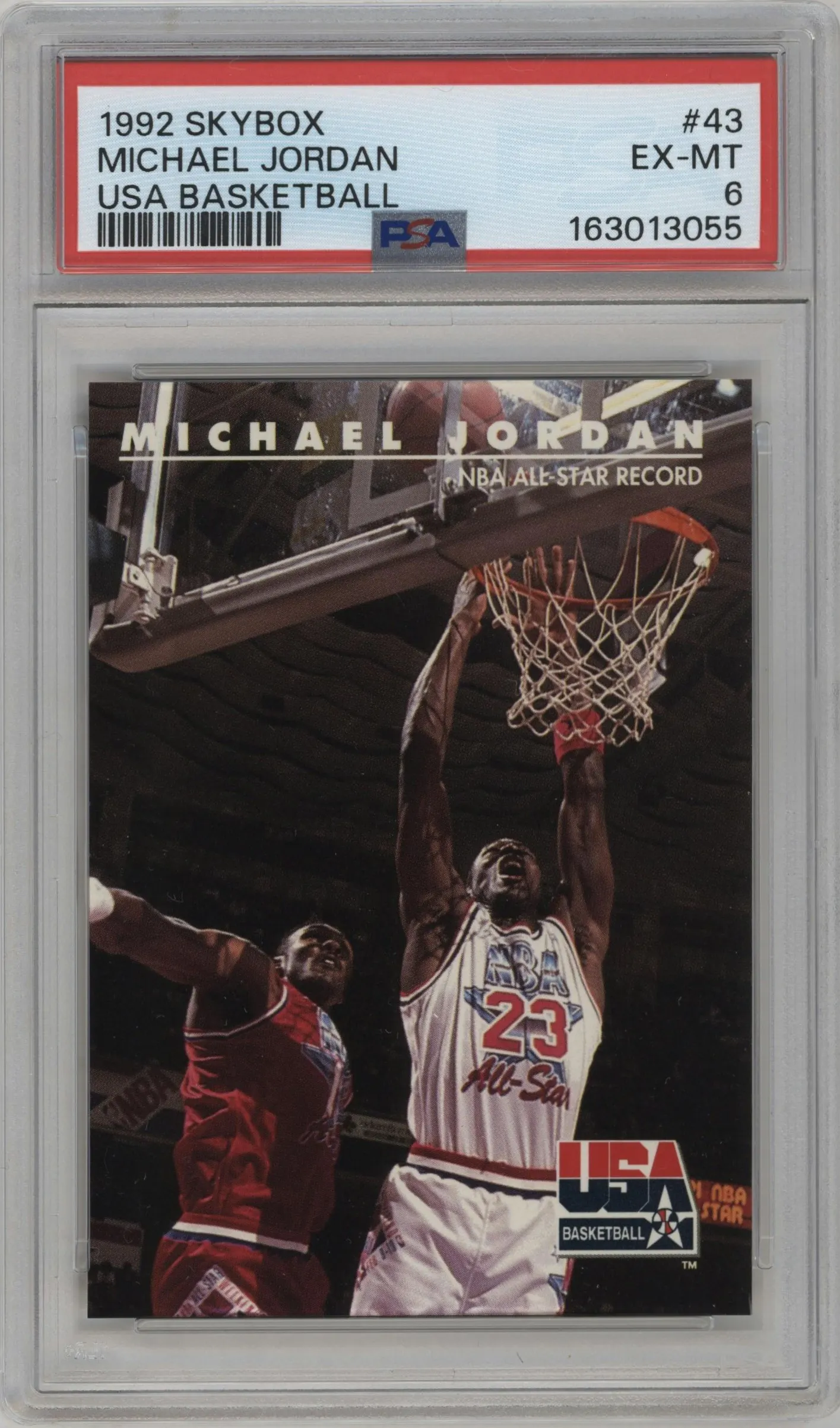 1992 Skybox USA Michael Jordan #43 PSA 6