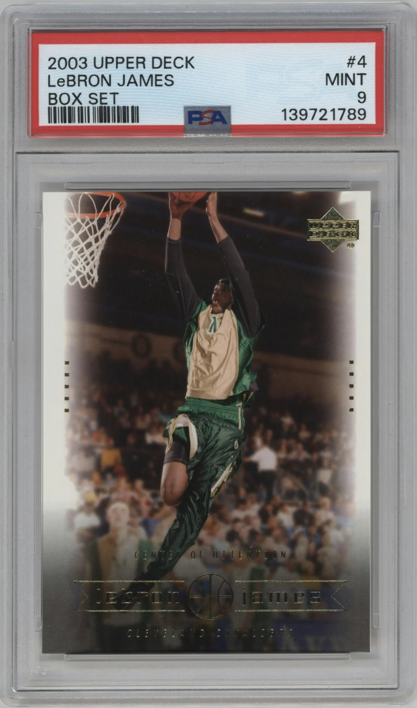 2003 Upper Deck LeBron James Box Set LeBron James #4 PSA 9