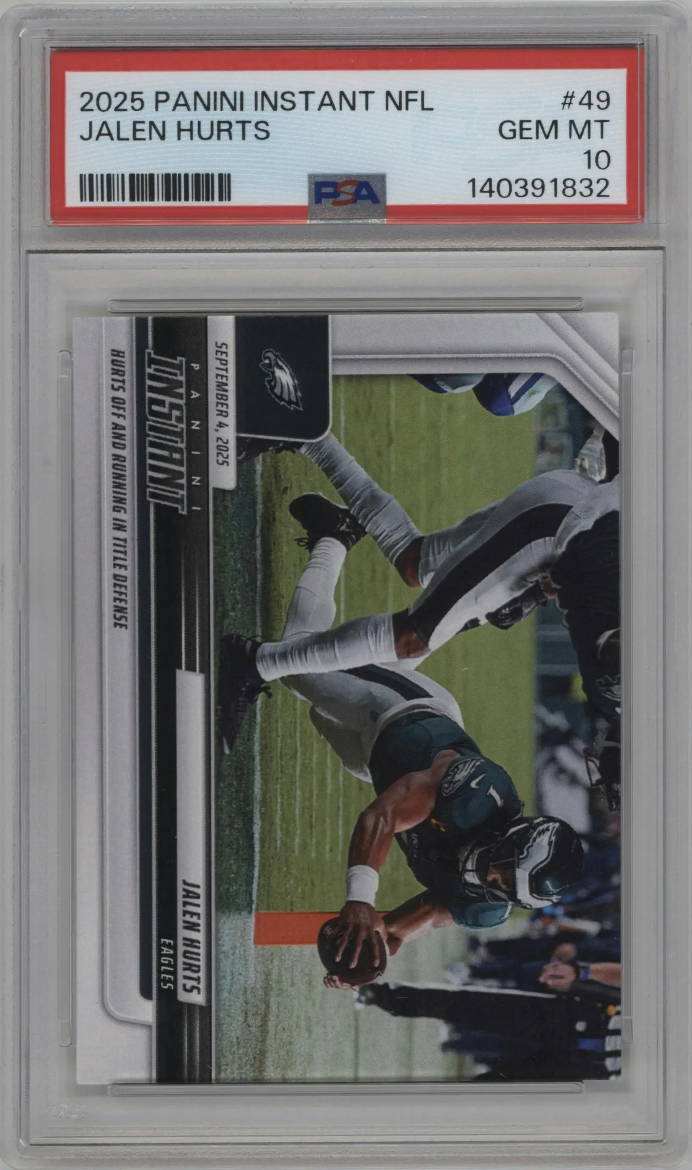 2025 Panini Instant Jalen Hurts #49 PSA 10
