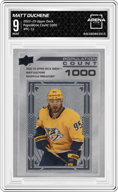 2022 Upper Deck Population Count 1000 Matt Duchene #PC-11 ARENA CLUB 9