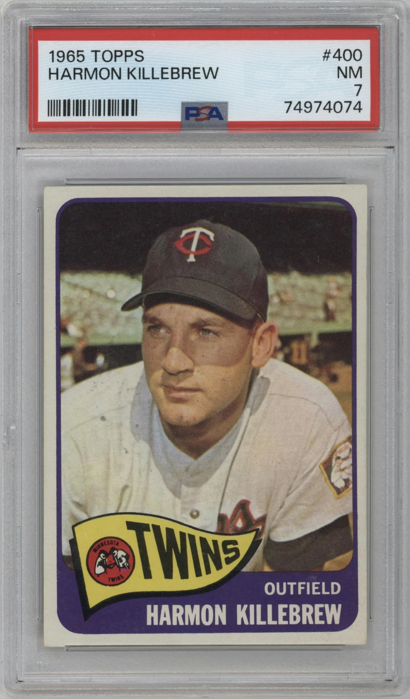 1965 Topps Harmon Killebrew #400 PSA 7