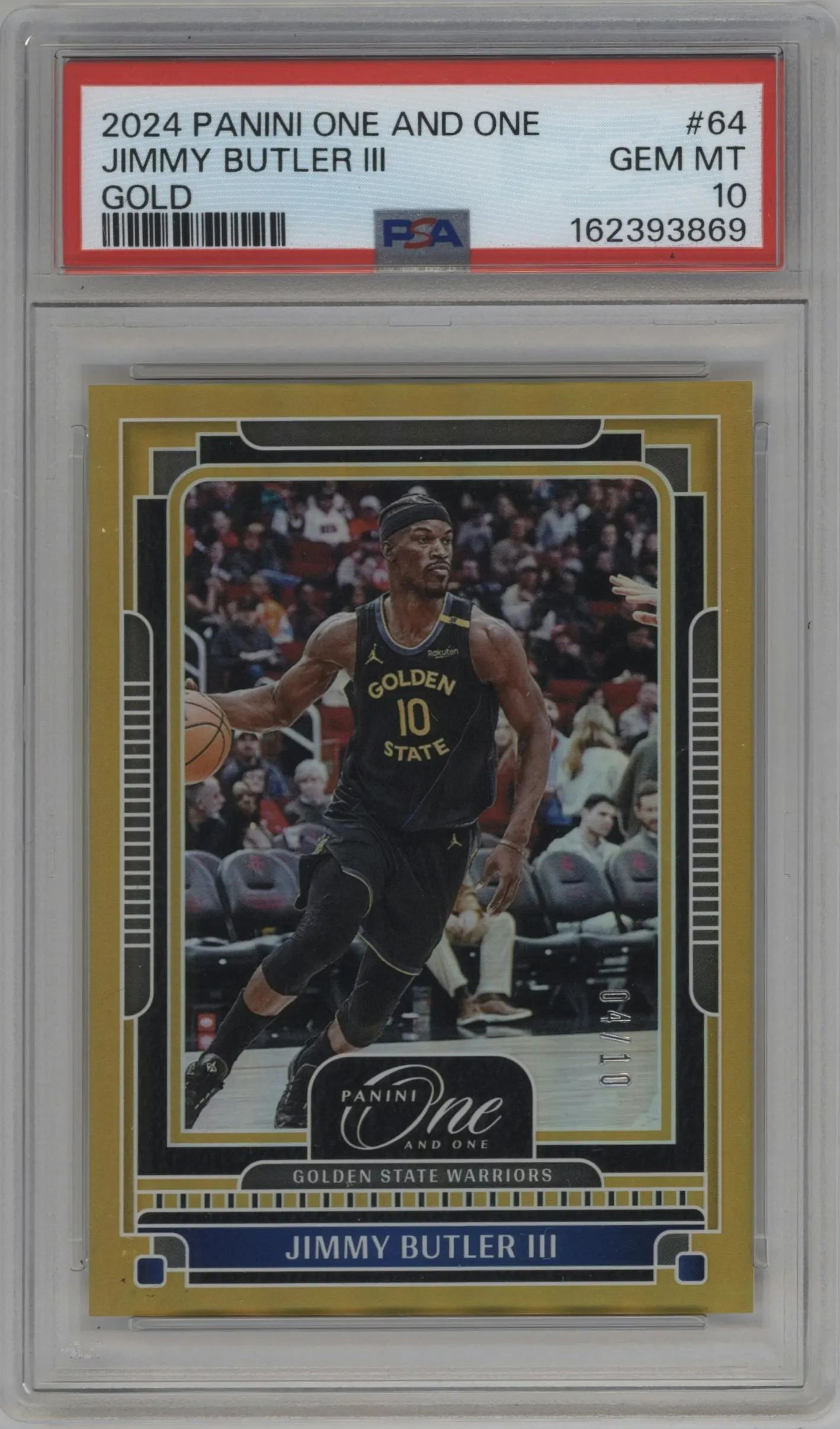 2024 Panini One and One Jimmy Butler III Gold #64 PSA 10