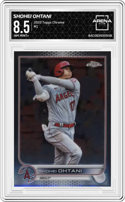 2022 Topps Chrome Shohei Ohtani ARENA CLUB 8.5