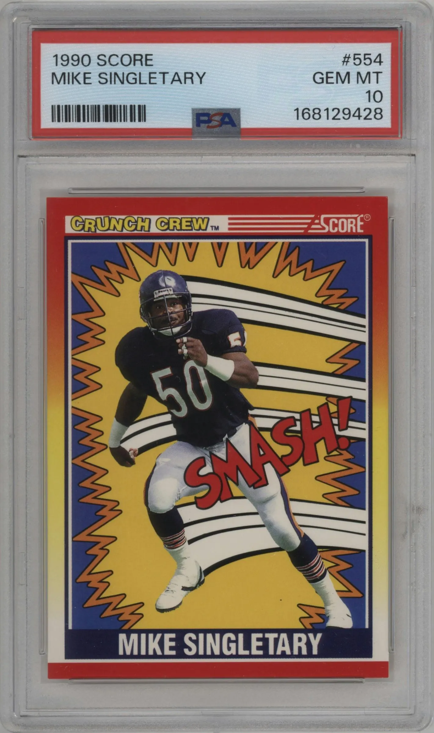 1990 Score Mike Singletary #554 PSA 10