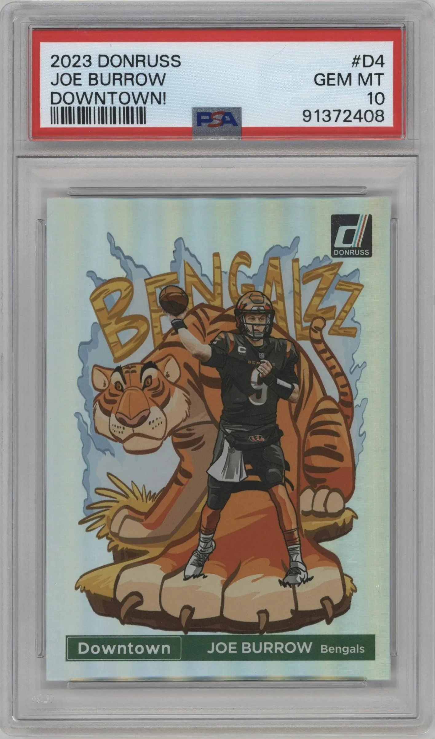2023 Panini Donruss Downtown Joe Burrow #D-4 PSA 10