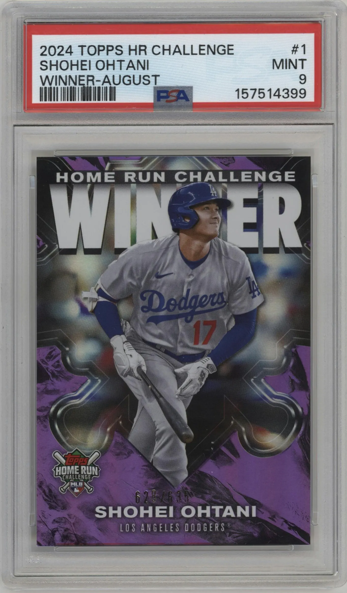 2024 Topps HRCW August Shohei Ohtani #HRCW-1 PSA 9