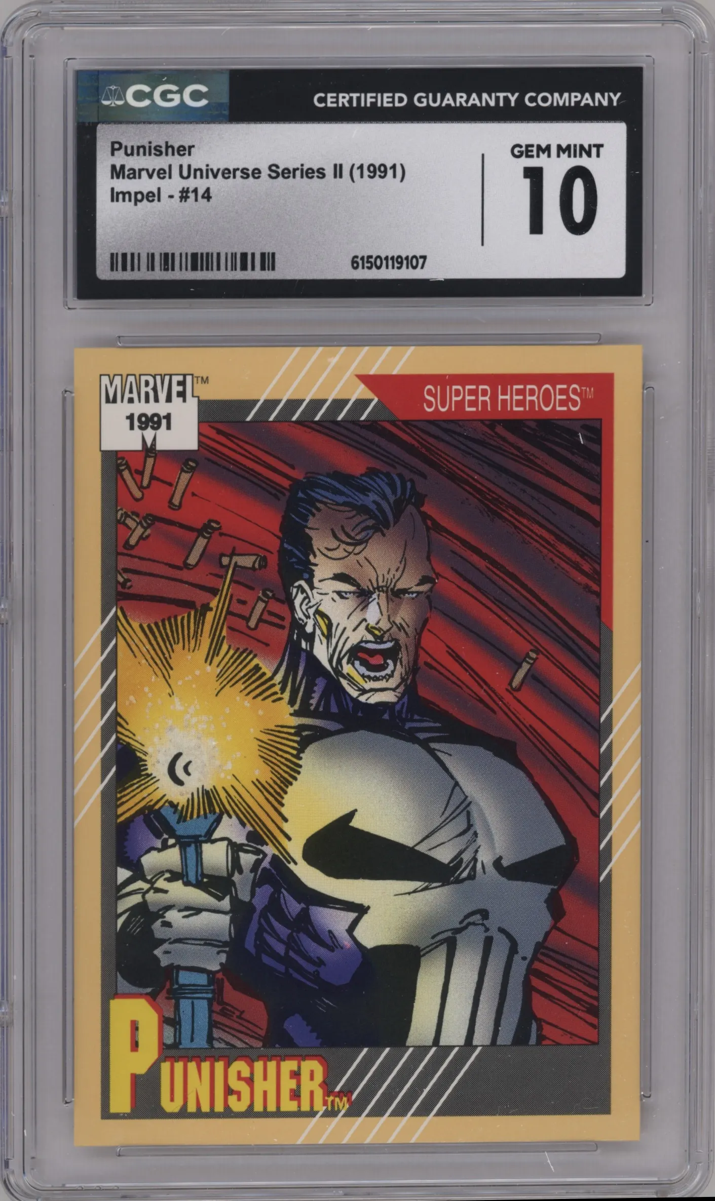 1991 Impel Marvel Universe Punisher #14 CGC 10
