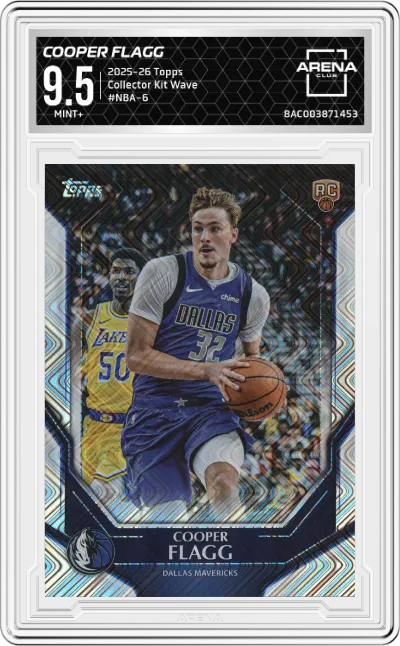 2025 Topps Collector Kit Cooper Flagg Wave #NBA-6 ARENA CLUB 9.5