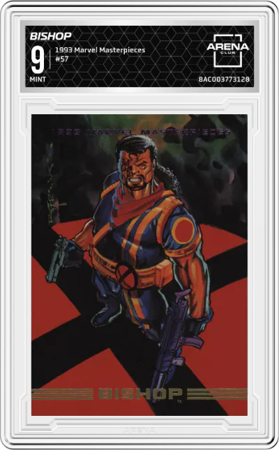 1993 SkyBox Marvel Masterpieces Bishop ARENA CLUB 9