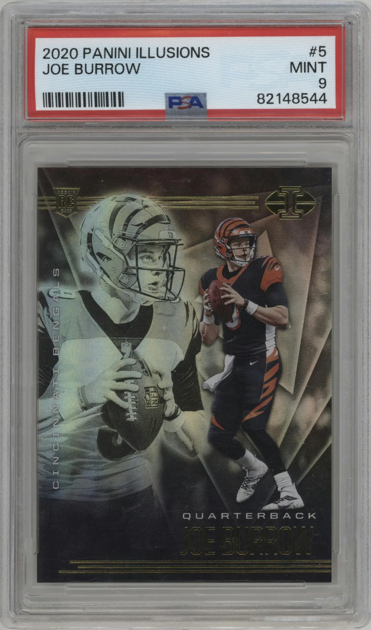 2020 Panini Illusions Joe Burrow #5 PSA 9