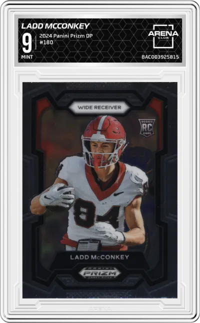 2024 Panini Prizm Draft Picks Ladd Mcconkey #180 ARENA CLUB 9