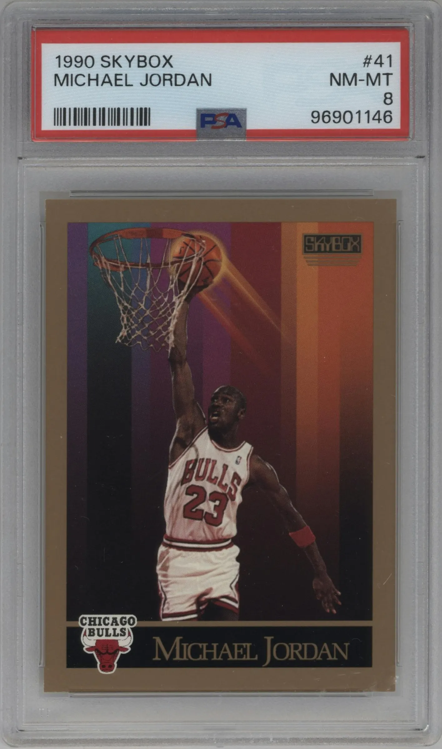 1990 SkyBox Michael Jordan PSA 8