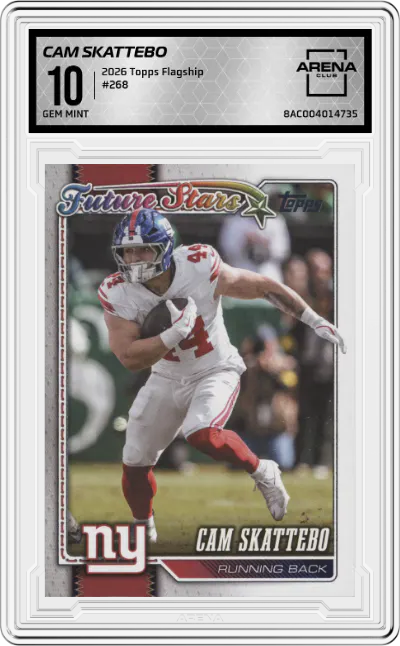 2026 Topps Flagship Cam Skattebo #268 ARENA CLUB 10