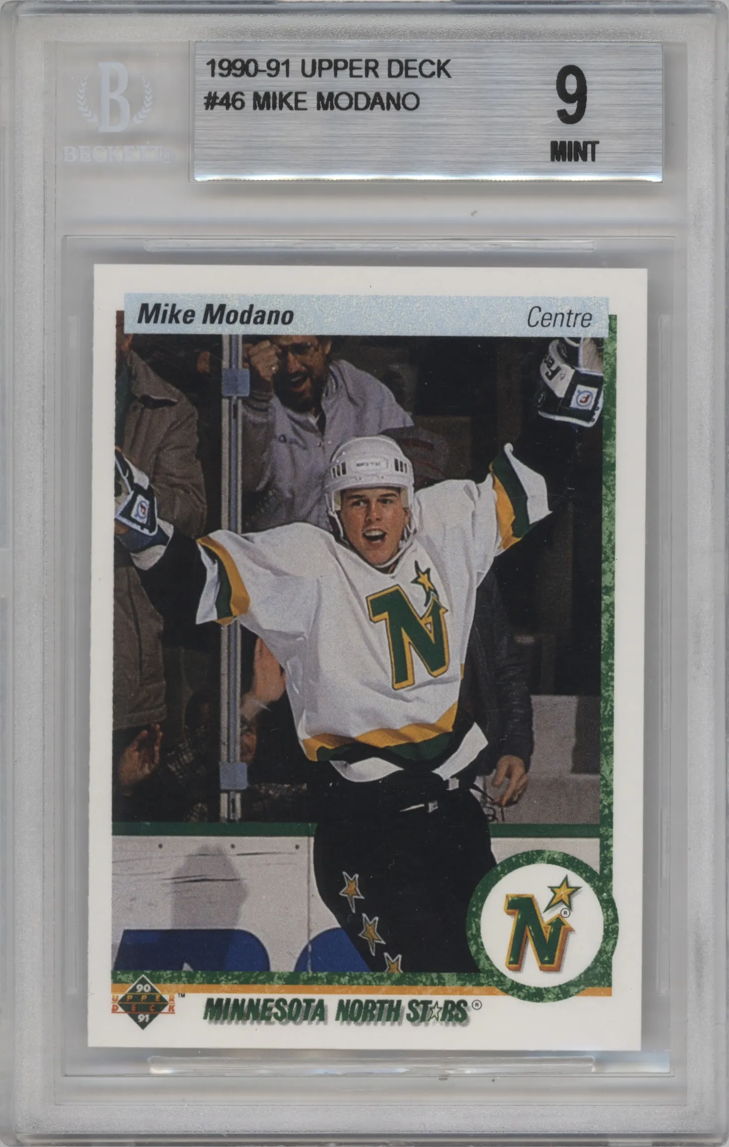 1990 Upper Deck Mike Modano #46 BGS 9