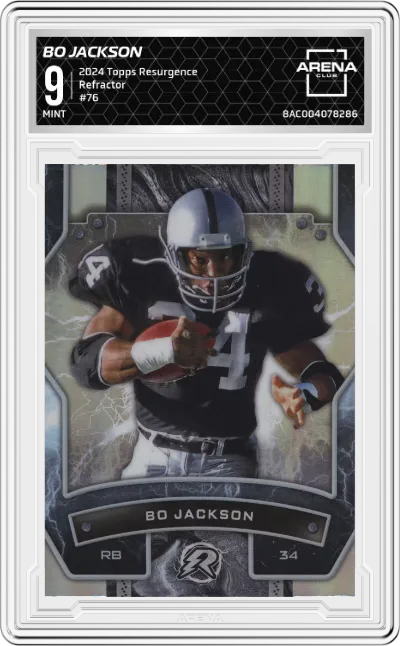 2024 Topps Resurgence Bo Jackson Refractor #76 ARENA CLUB 9