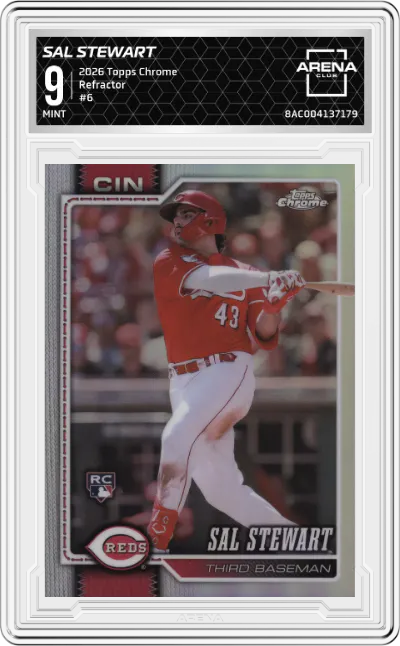 2026 Topps Chrome Sal Stewart Refractor #6 ARENA CLUB 9