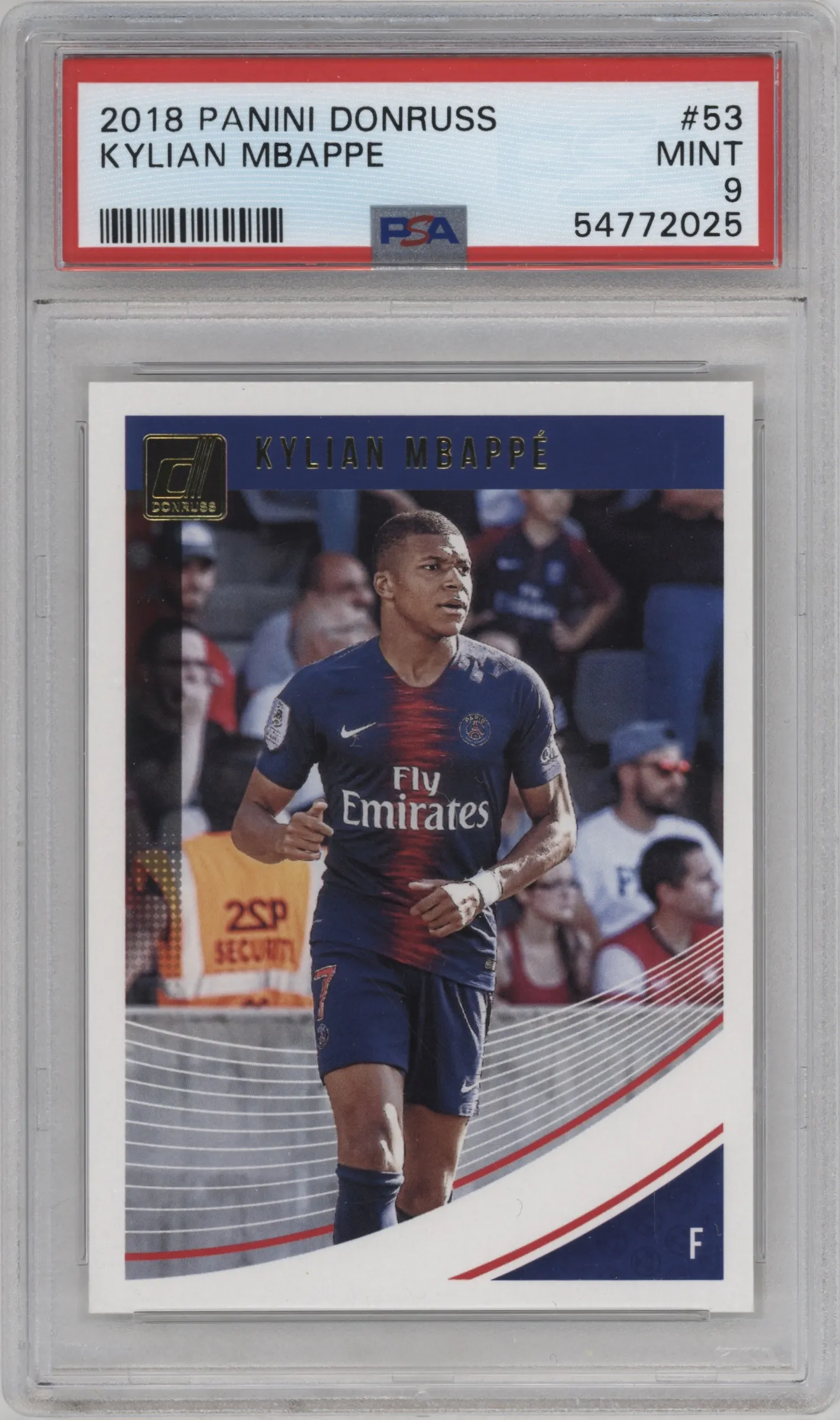 2018 Panini Donruss Kylian Mbappe PSA 9