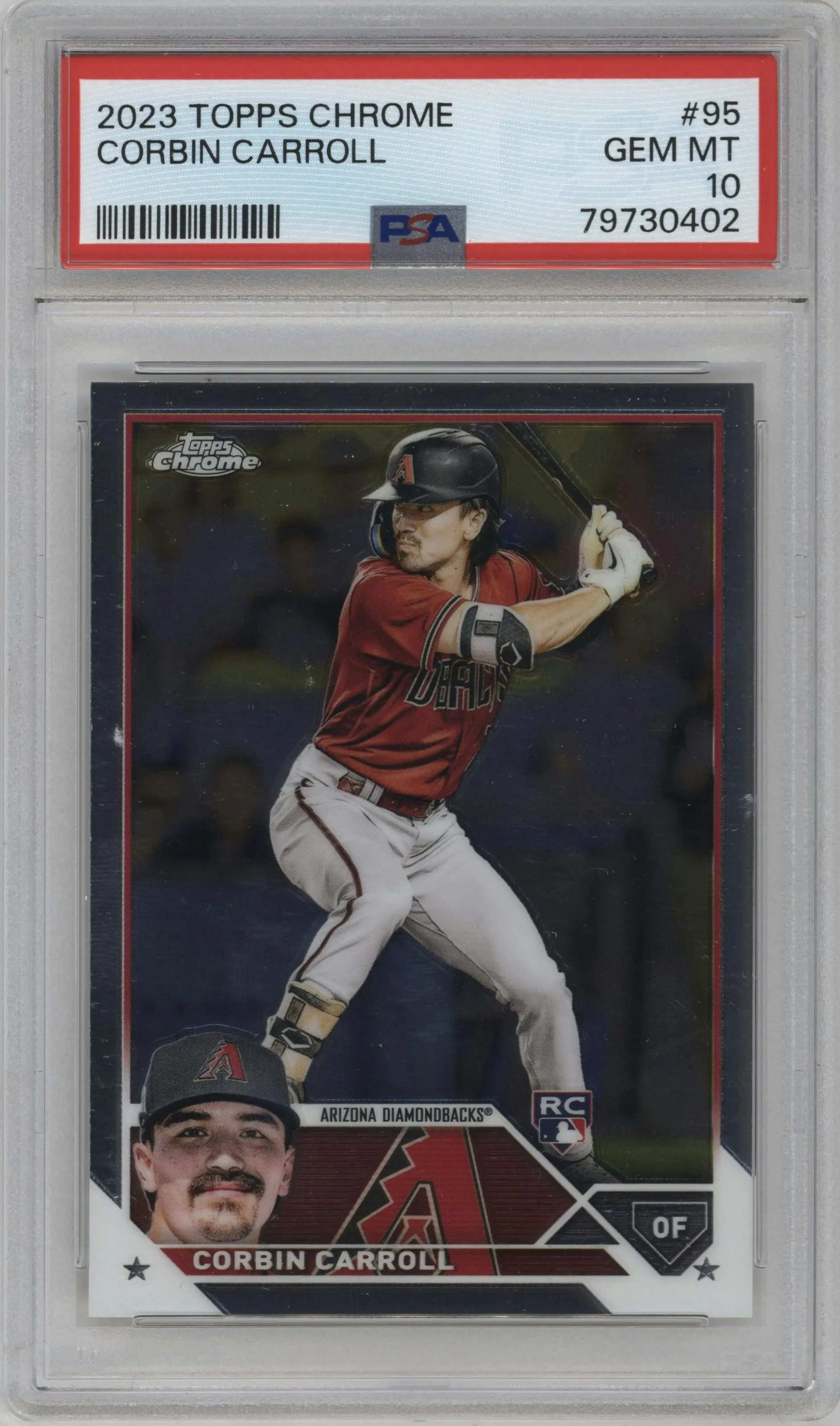 2023 Topps Chrome Corbin Carroll #95 PSA 10
